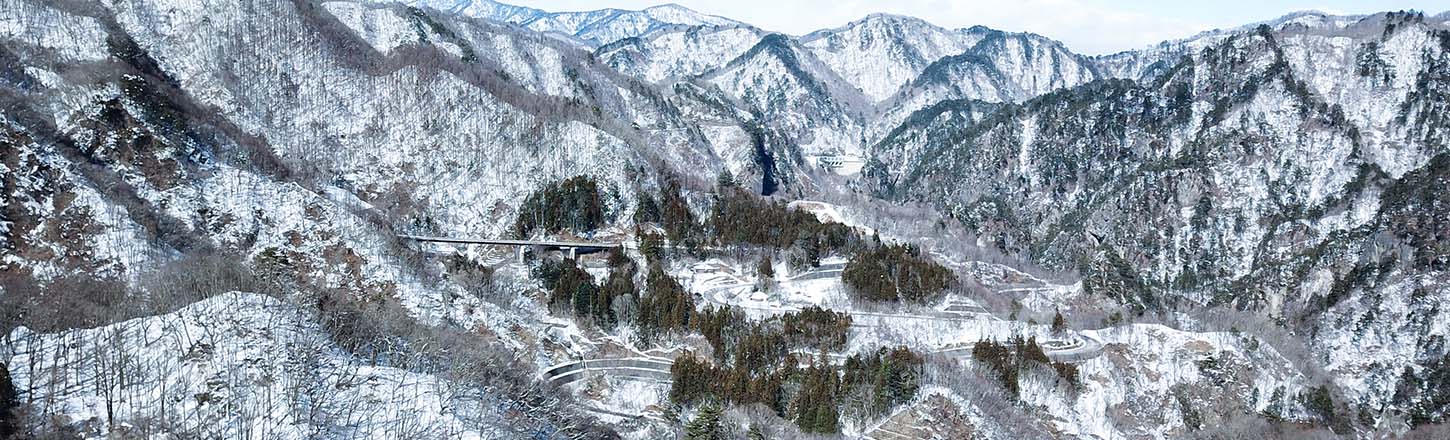 栗山雪景色の写真